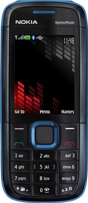 Nokia 5130 XpressMusic Actual Size Image