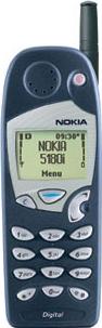 Nokia 5180 Actual Size Image