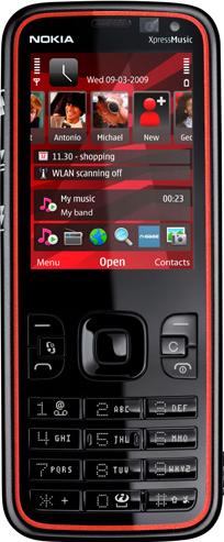 Nokia 5630 XpressMusic Actual Size Image
