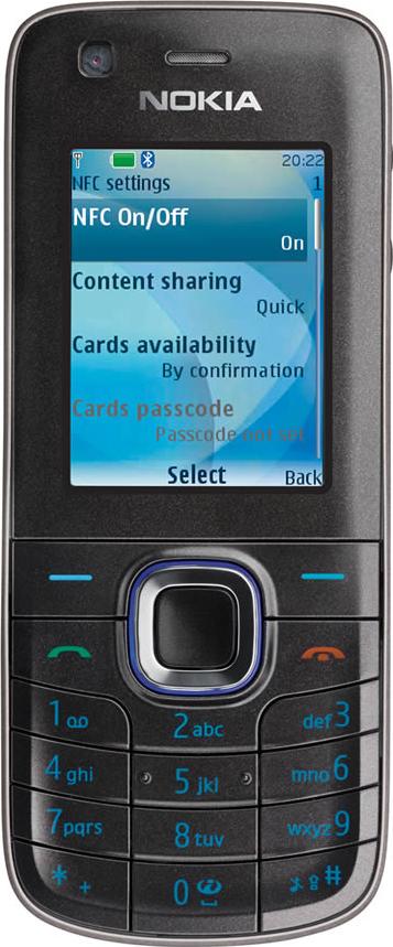 Nokia 6212 classic Actual Size Image