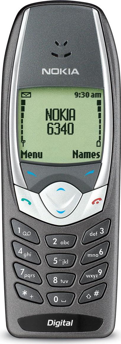 Nokia 6340 Actual Size Image