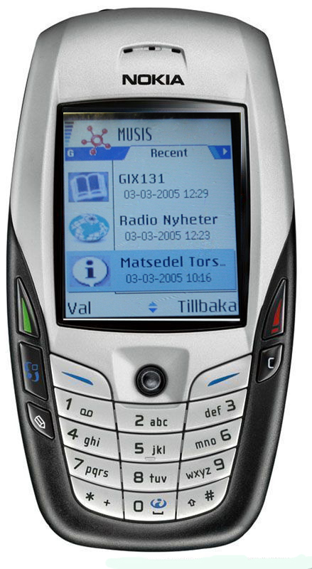 Nokia 6600 Actual Size Image
