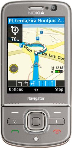 Nokia 6710 Navigator Actual Size Image