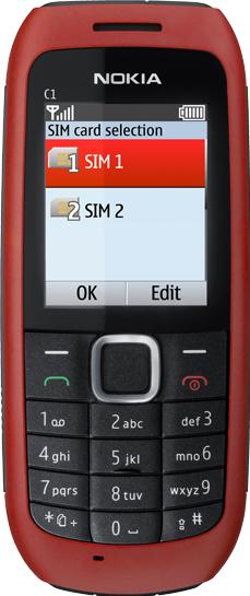 Nokia C1-00 Actual Size Image