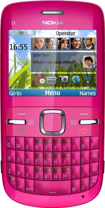 Nokia C3 Actual Size Image