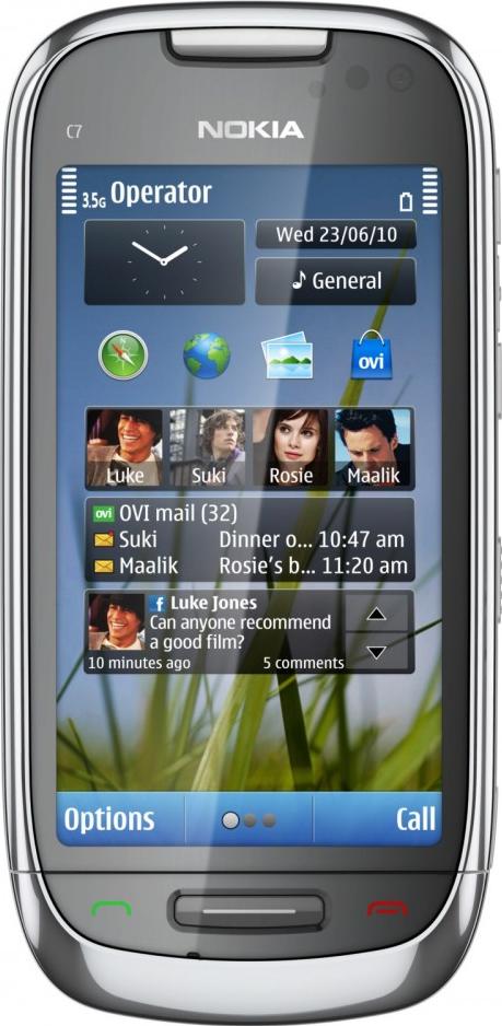 Nokia C7 Actual Size Image