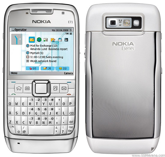 Nokia E71 Actual Size Image