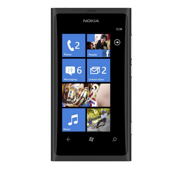 Nokia Lumia 800 Actual Size Image