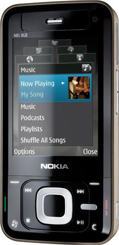 Nokia N81 Actual Size Image