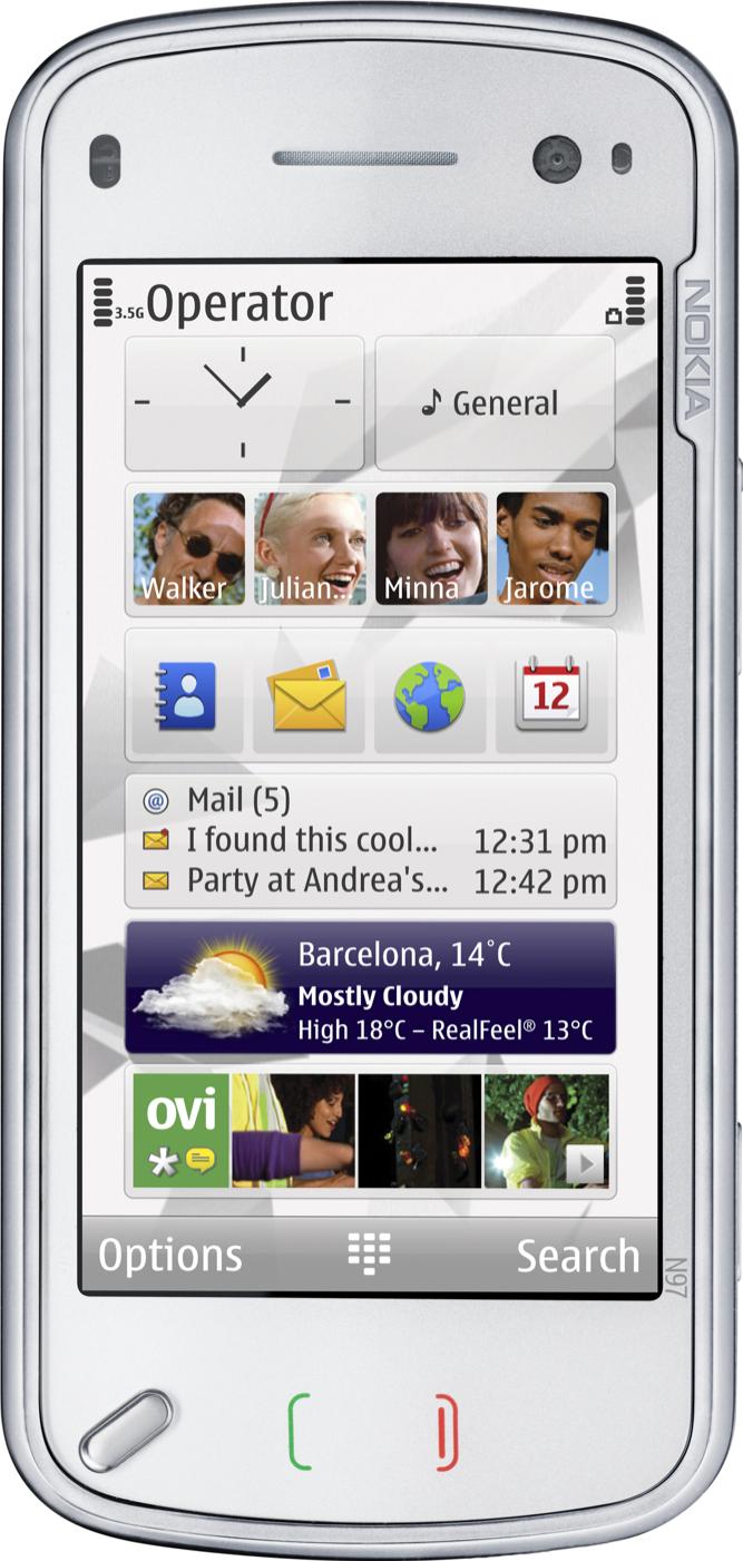 Nokia N97 Actual Size Image