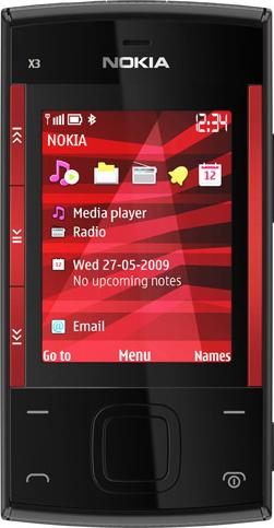 Nokia X3 Actual Size Image