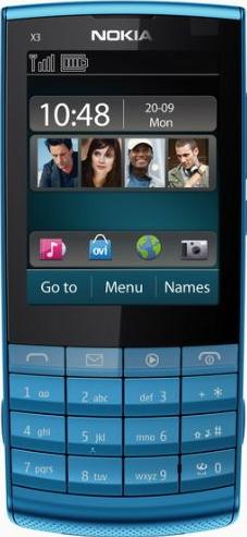 Nokia X3-02 Actual Size Image