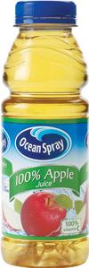 Ocean Spray Cranberry Juice 15.2 oz Actual Size Image