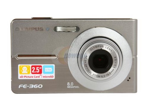 Olympus FE-360 Actual Size Image