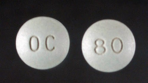 Oxycontin 80 MG Actual Size Image