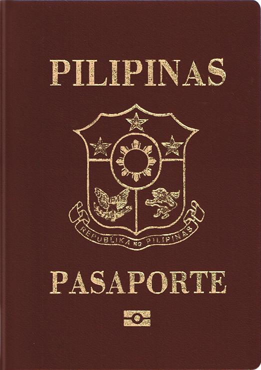 Philippine passport Actual Size Image