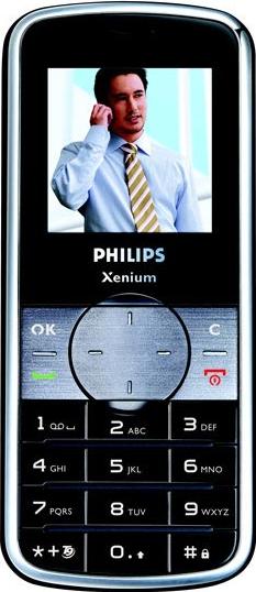 Philips Xenium 9@9f Actual Size Image