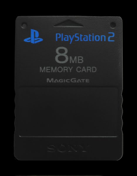 Playstation 2 Memory Card Actual Size Image