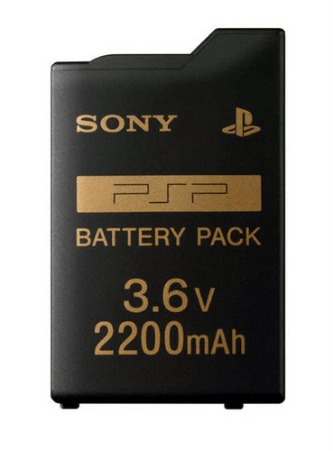 PSP Battery 3.6V 2200 mAh Actual Size Image