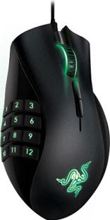 Razer Naga 2012 gaming mouse Actual Size Image