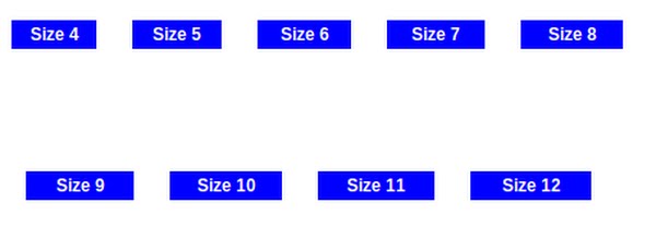 Ring size (US standard) Actual Size Image