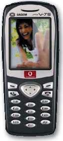 Sagem My-V75 Actual Size Image