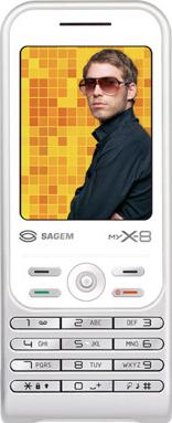 Sagem myX-8 Actual Size Image