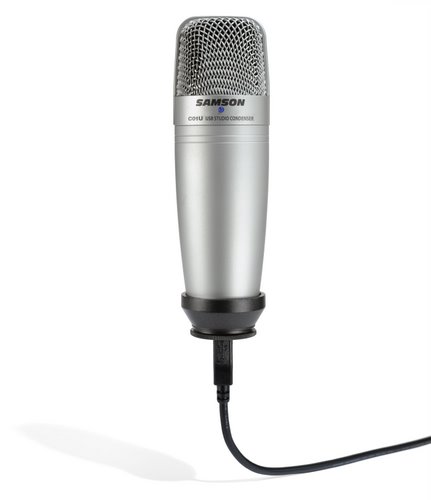 Samson C01U USB Microphone Actual Size Image