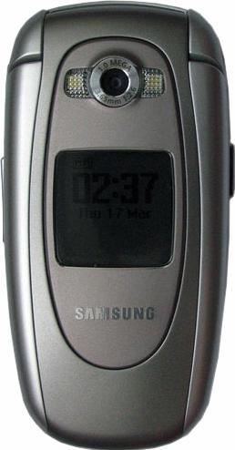 Samsung E620 Actual Size Image