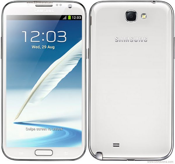 Samsung Galaxy Note 2 Actual Size Image
