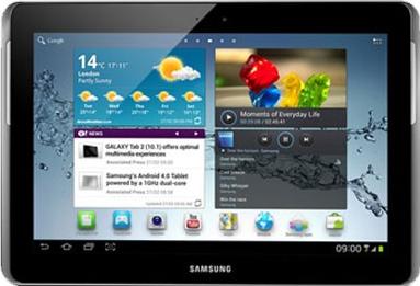 Samsung Galaxy Tab 2 10.1 P5100 Actual Size Image