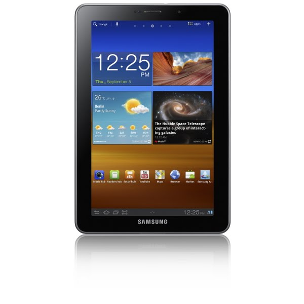 Samsung Galaxy Tab 7.7 (2) Actual Size Image