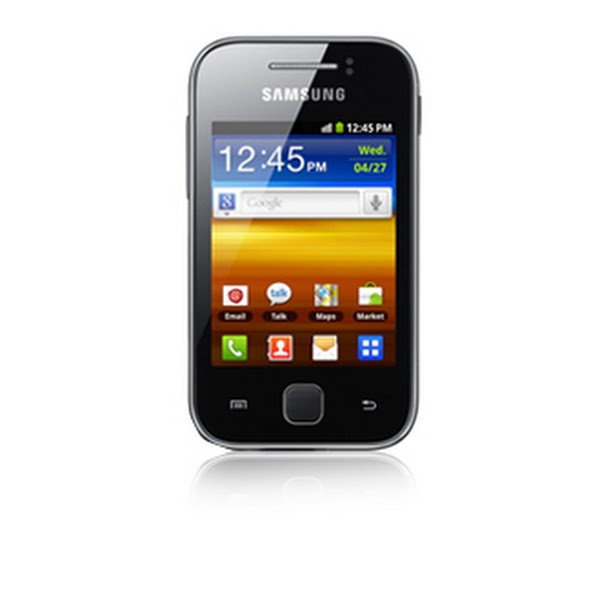 Samsung Galaxy Y Actual Size Image