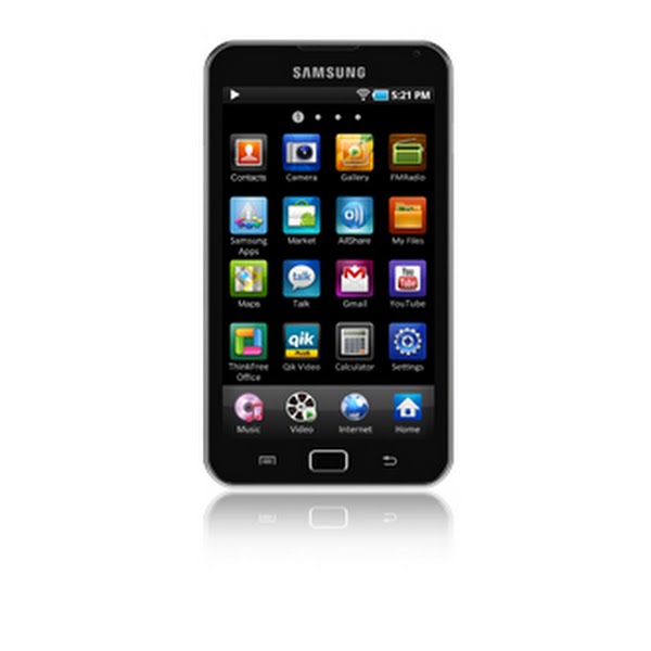 Samsung Galay Player Actual Size Image