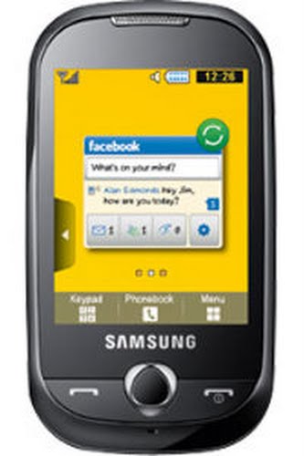 Samsung genio touch 3650 Actual Size Image