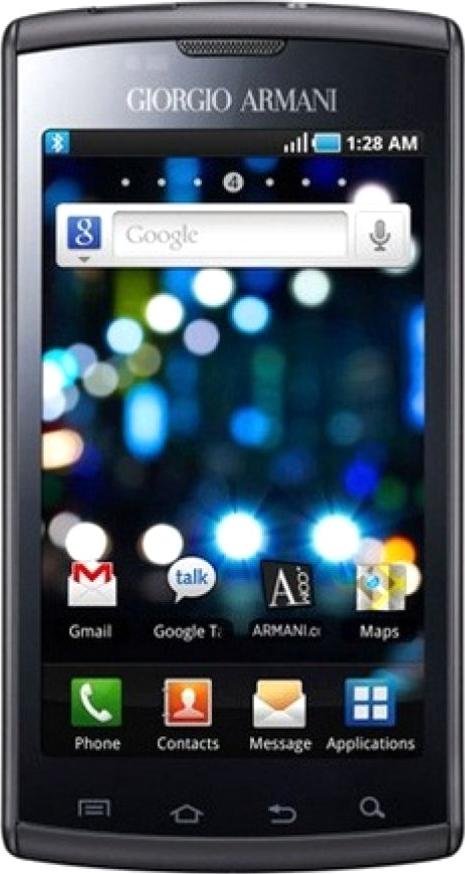 Samsung I9010 Galaxy S Giorgio Armani Actual Size Image
