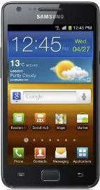 Samsung I9100 Galaxy S II Actual Size Image