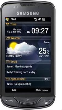 Samsung Omnia PRO B7610 Actual Size Image