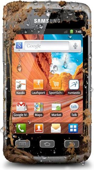 Samsung S5690 Galaxy Xcover Actual Size Image