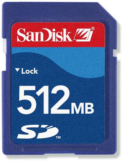 SD Card Actual Size Image