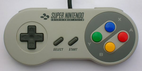 SNES Controller Actual Size Image