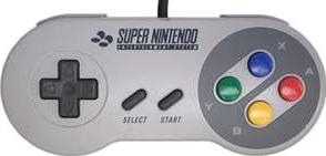 SNES gamepad Actual Size Image