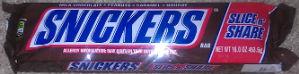 Snickers giant 16 oz bar Actual Size Image