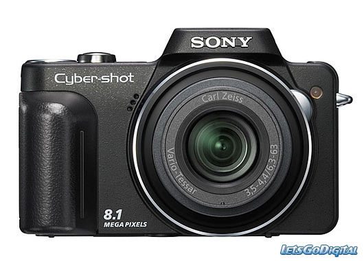 Sony Cyber-shot DSC-H10 Actual Size Image