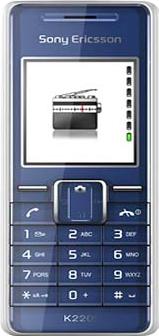 Sony Ericsson K220 Actual Size Image