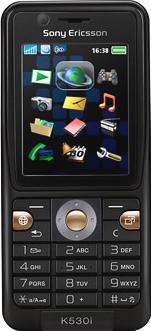 Sony Ericsson K530 Actual Size Image