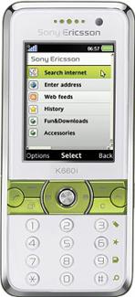 Sony Ericsson K660 Actual Size Image