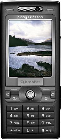 Sony Ericsson K790 Actual Size Image