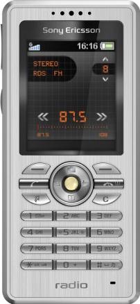 Sony Ericsson R300 Actual Size Image