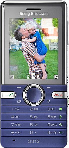 Sony Ericsson S312 Actual Size Image